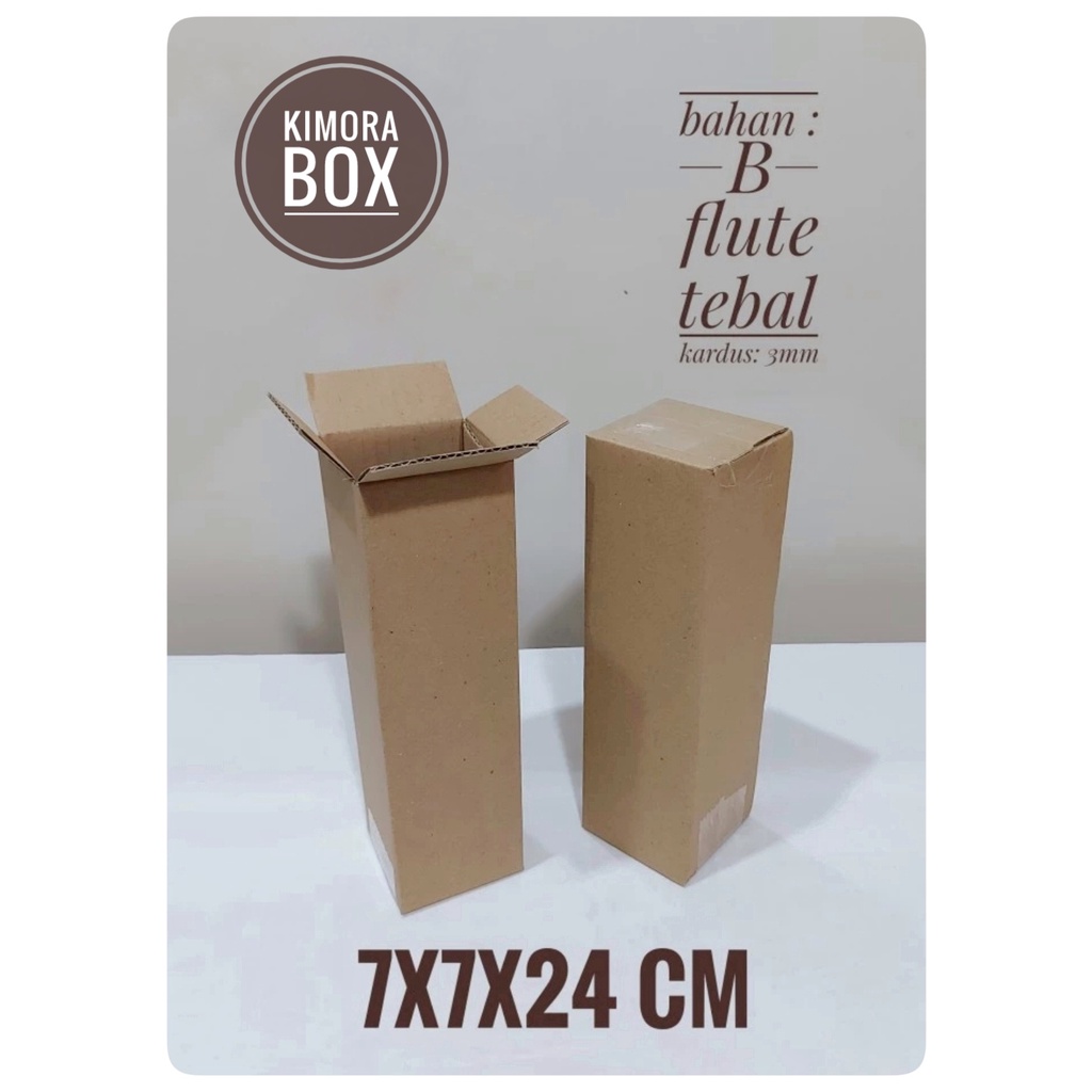 

Kardus karton uk. 7x7x24 cm Kotak Box ST untuk packing Souvenir -dll