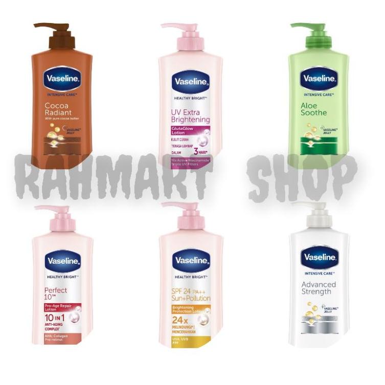 Star seller VASELINE Body Lotion 400ml Intensive Care | Vaseline 400ml Healthy Bright / Vaseline 400