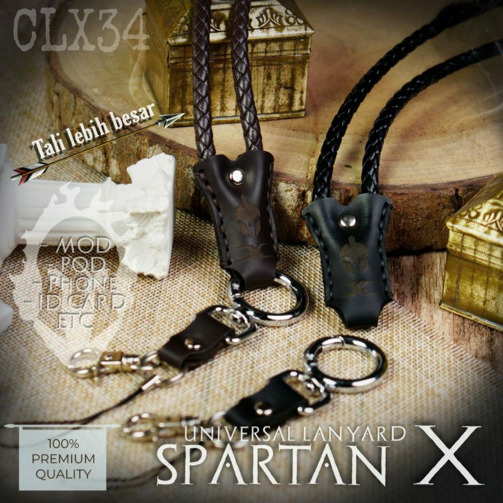 

Terlaris Upgrade Lanyard Vintage Braided Spartan X 3 x Karet Universal / Lanyard kulit / lanyard spartan / lanyard hp dll !