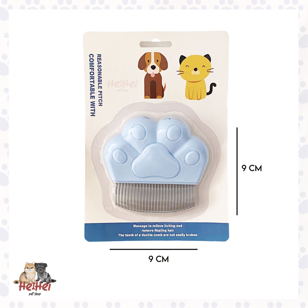 Mini Pet Comb - Sisir Pijat Kucing Anjing Bulu Pendek - Pet Dog Cat Brush