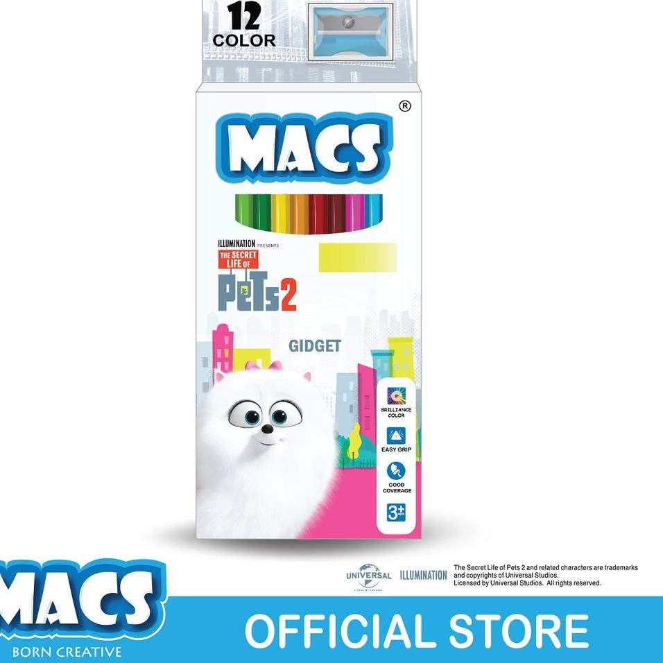 

✔ Macs Pensil Warna The Secret Life Of Pets 2 - Gidget (12 colors) Best