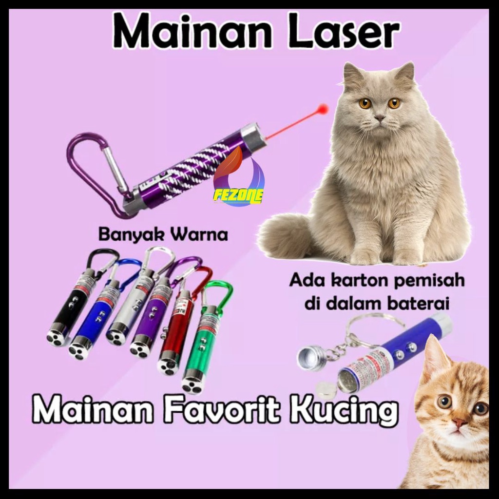 Mainan Kucing Laser Cat Toys Laser Pointer Kucing Anjing FEZONE