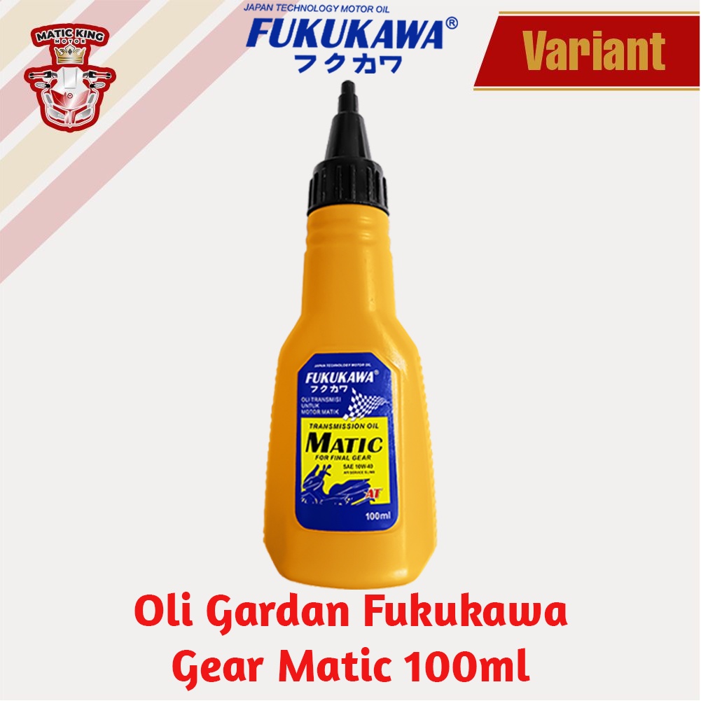 Oli Gardan Gear Matic SAE 10W-40 API Service SL/MB 100 ml Fukukawa