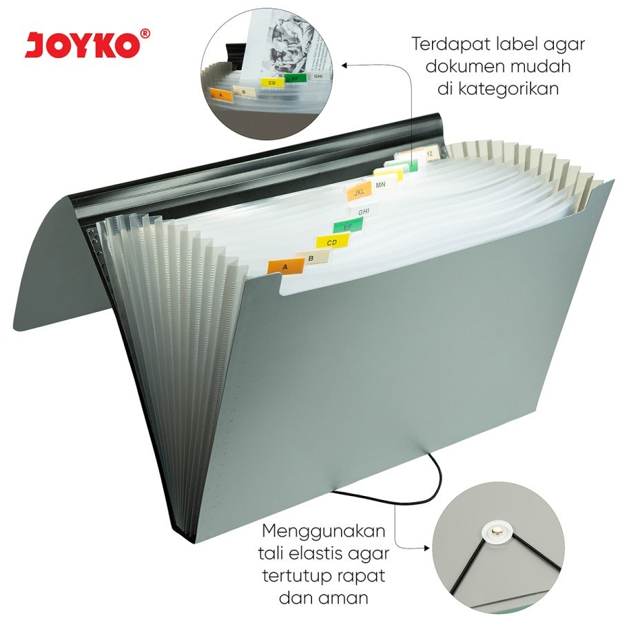 Expanding File Map Harmonika Joyko EF-1F4 Folio F4 13 Pockets