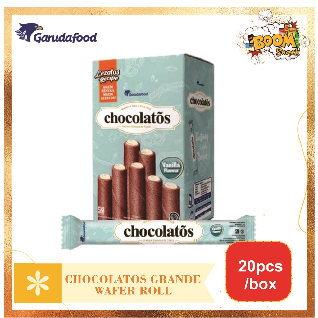 BOX - Chocolatos Grande Wafer Roll isi 20pcs