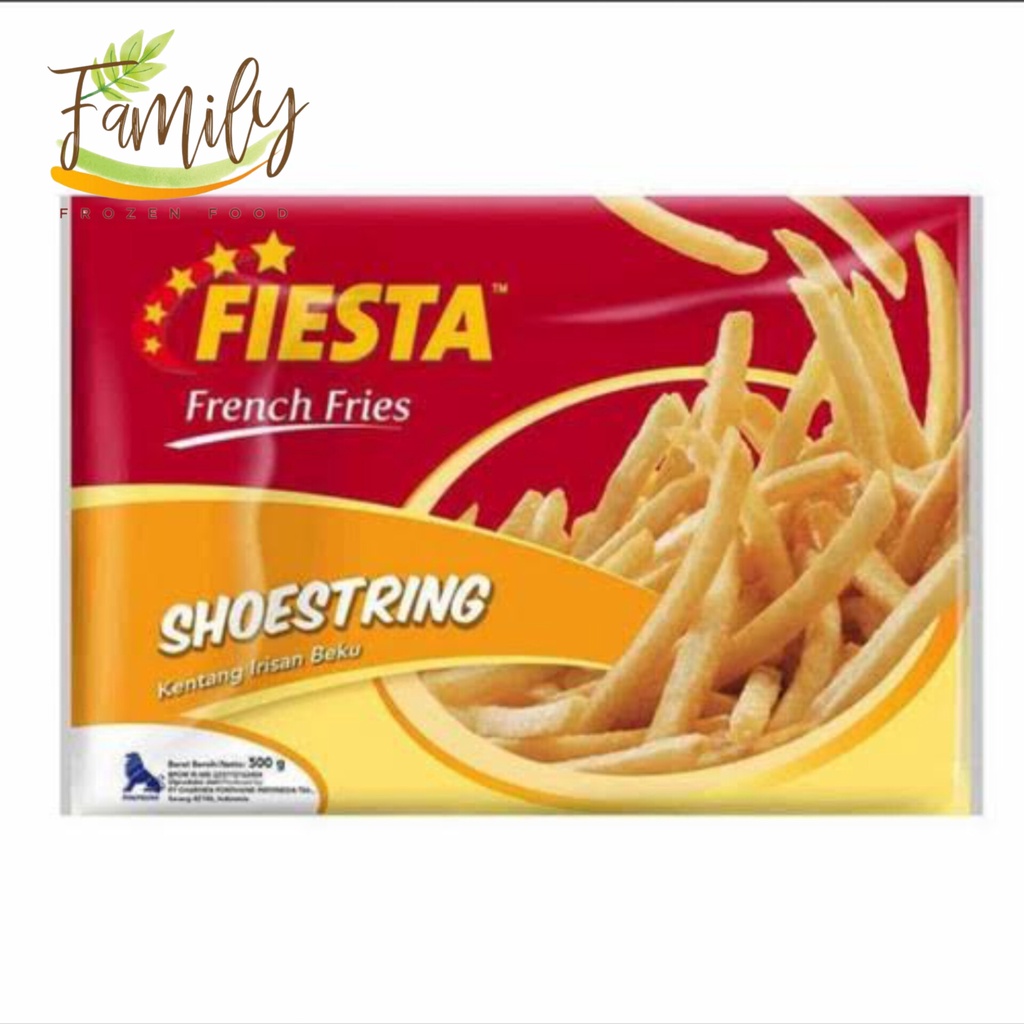 

Fiesta French Fries Shoestring Kentang Goreng 500gr Frozen Food Grosir