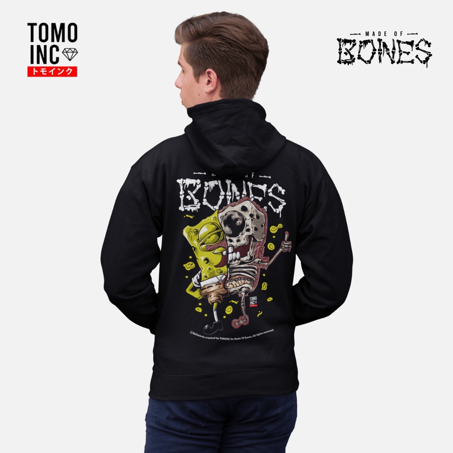 Tomoinc Jaket Sweater Hoodie Made of Bones - Mr Bob