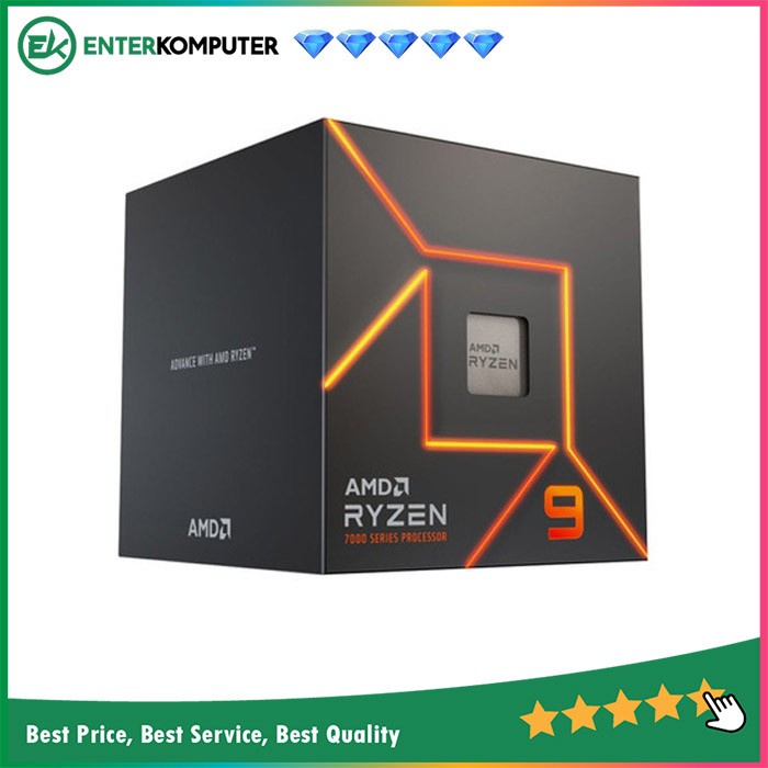 AMD Ryzen 9 7900 3.7Ghz Up To 5.4Ghz Cache 64MB AM5 [Box] - 12 Core