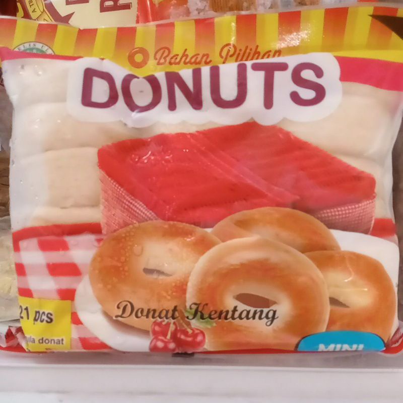 

Donat Kentang mini Pelangi Donuts isi 21