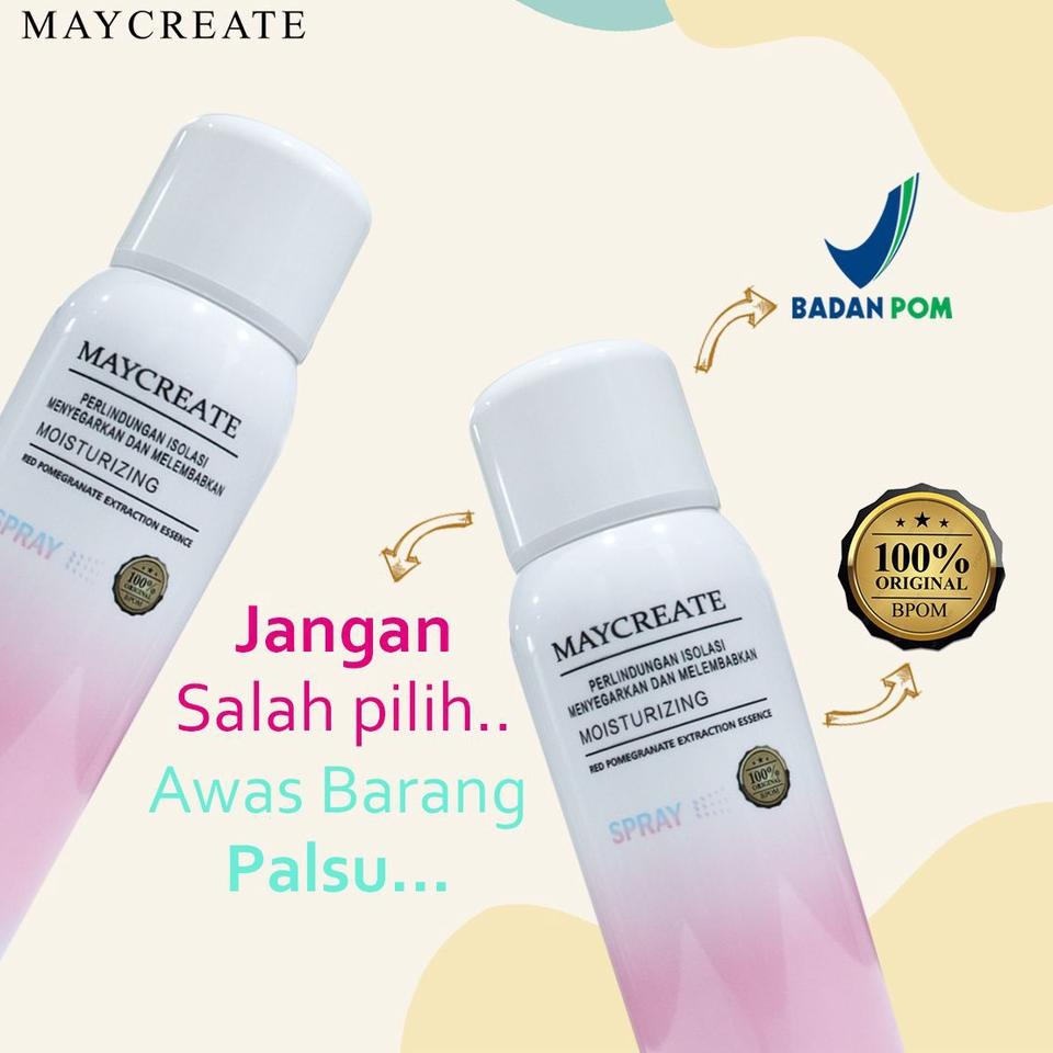 Terlaku...  (BPOM) MAYCREATE SPRAY ORIGINAL 150 ML / MAYCREATE INSTAN SKIN WHITENING / MAYCREATEINDO