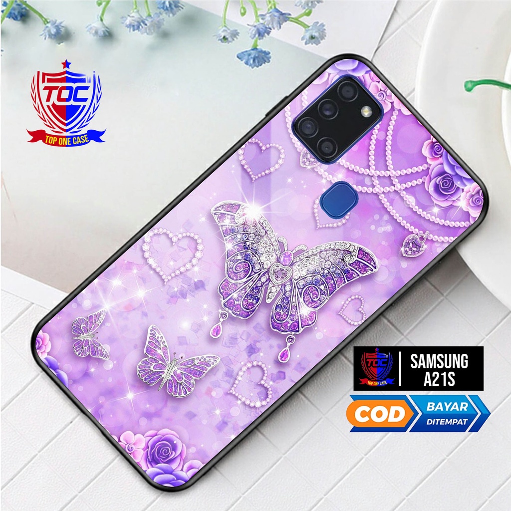 Case SAMSUNG A21S -Casing SAMSUNG A21S Terbaru Top One Case [ BUTTERFLY ]Casing Hp SAMSUNG A21S - ke