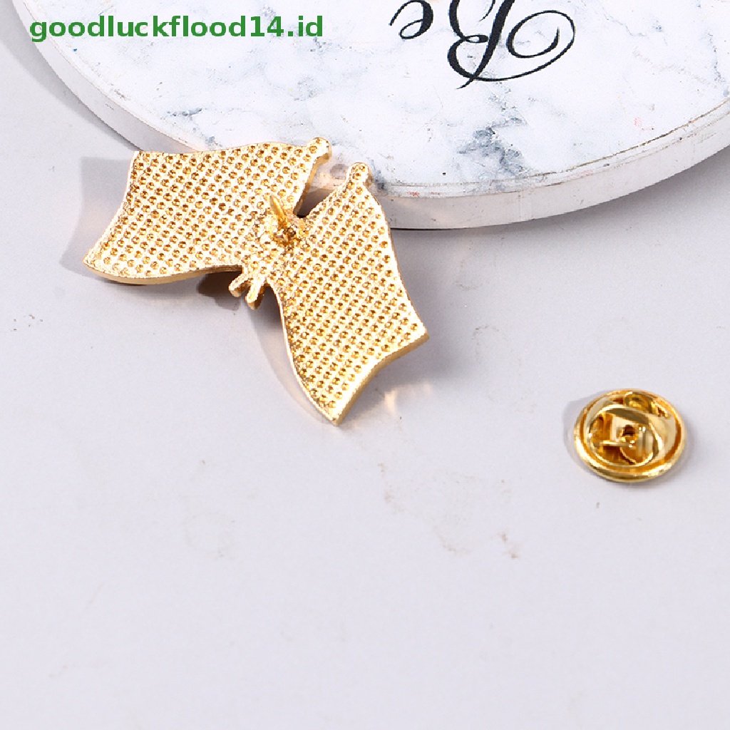 [GOOGFOUR] Pin Bendera Ukraina Pin Bros Pin Negara Patriotik Dan Eropa USA [TOP]