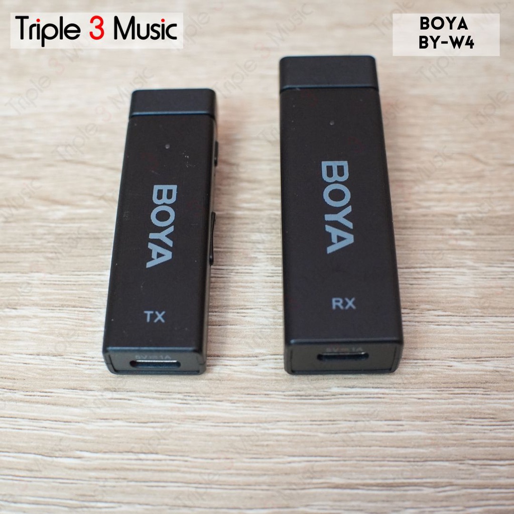 BOYA BY W4 2.4GHz 4 Channel Wireless Clip On ORIGINAL 1 RX 4 TX