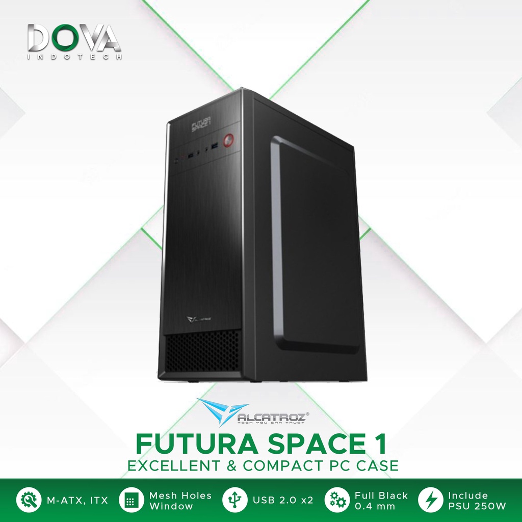 Alcatroz Futura Space 1 Full ATX & Micro ATX PC Case