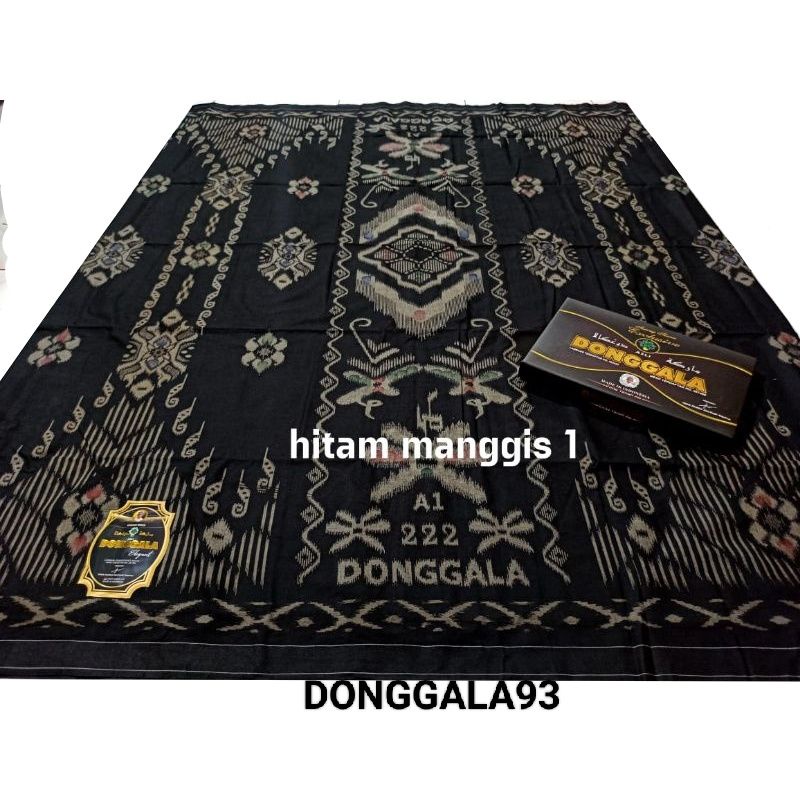 SARUNG DONGGALA A1 HITAM ORIGINAL TERMURAH TERLARIS COD