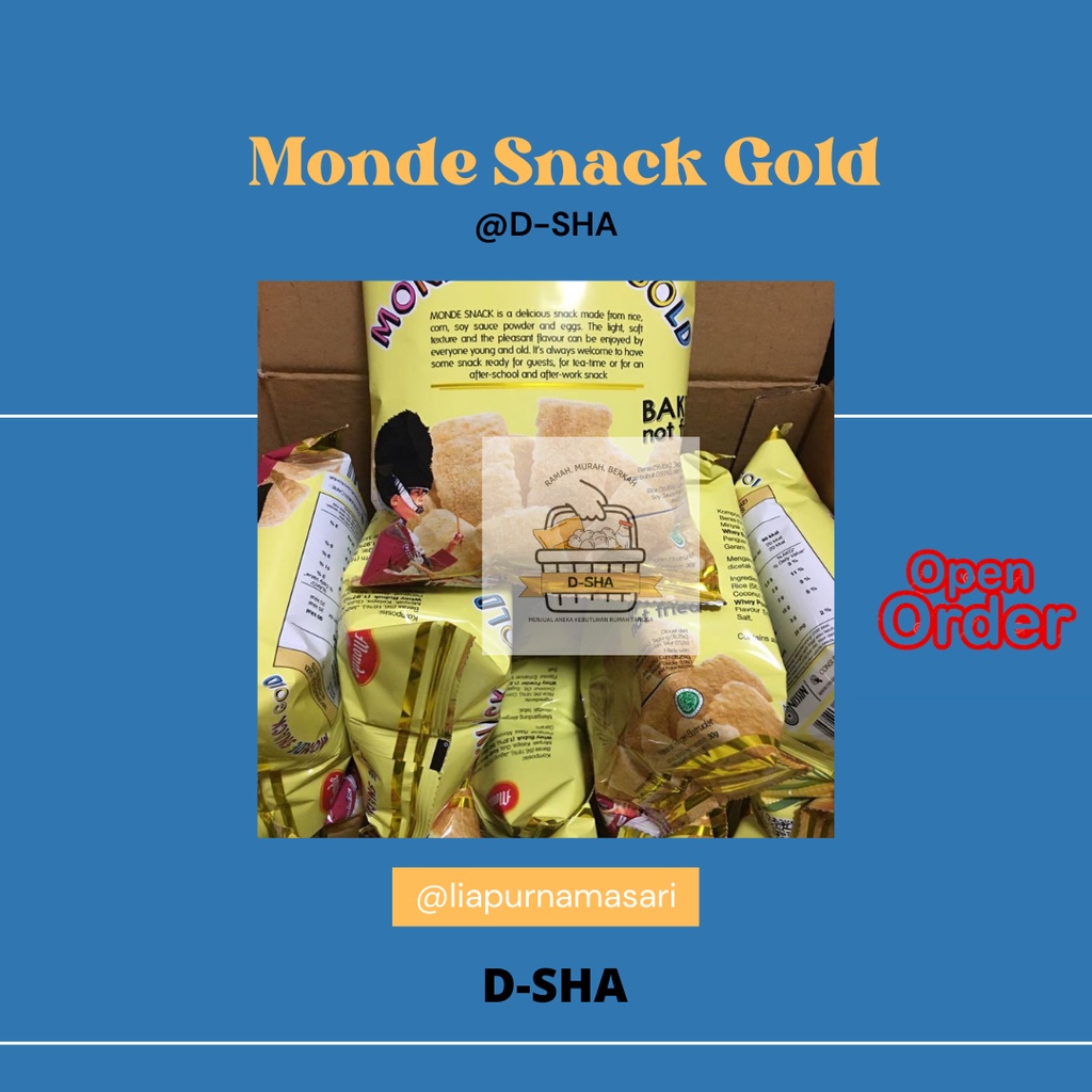 

Monde Snack Gold 30Gr