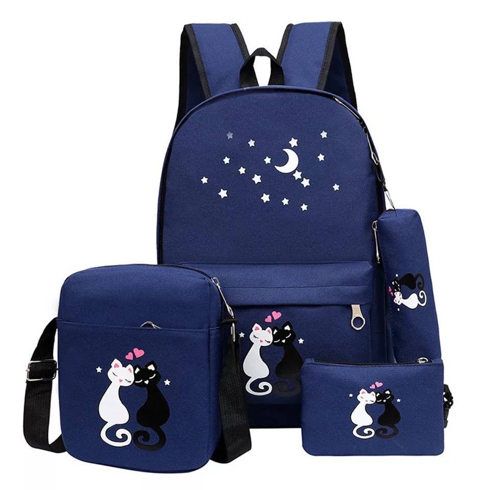 COD SALE 2.2 - BACKPACK KUCING SET 4IN1 KUCING/TAS ANAK/TAS SEKOLAH/TAS BERANAK/TAS PROMO TERMURAH IMPORT KEKINIAN