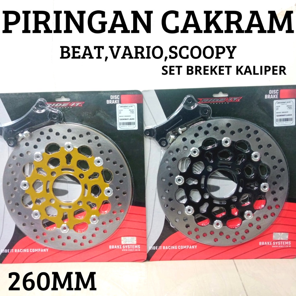 PIRINGAN CAKRAM BEAT MODEL PSM MATIC 260MM BEAT SCOOPY VARIO 150 125