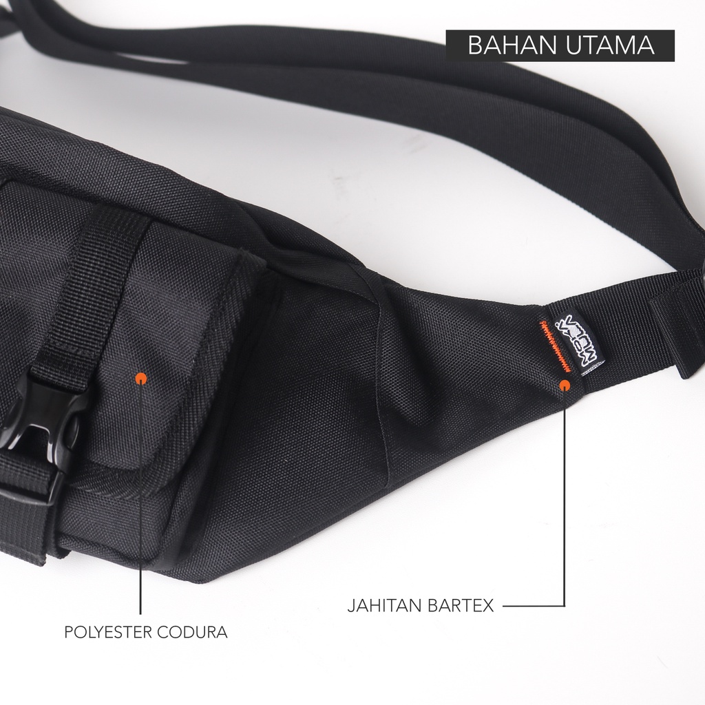 Waistbag Pria Tas Pinggang - Dublin Mokamula