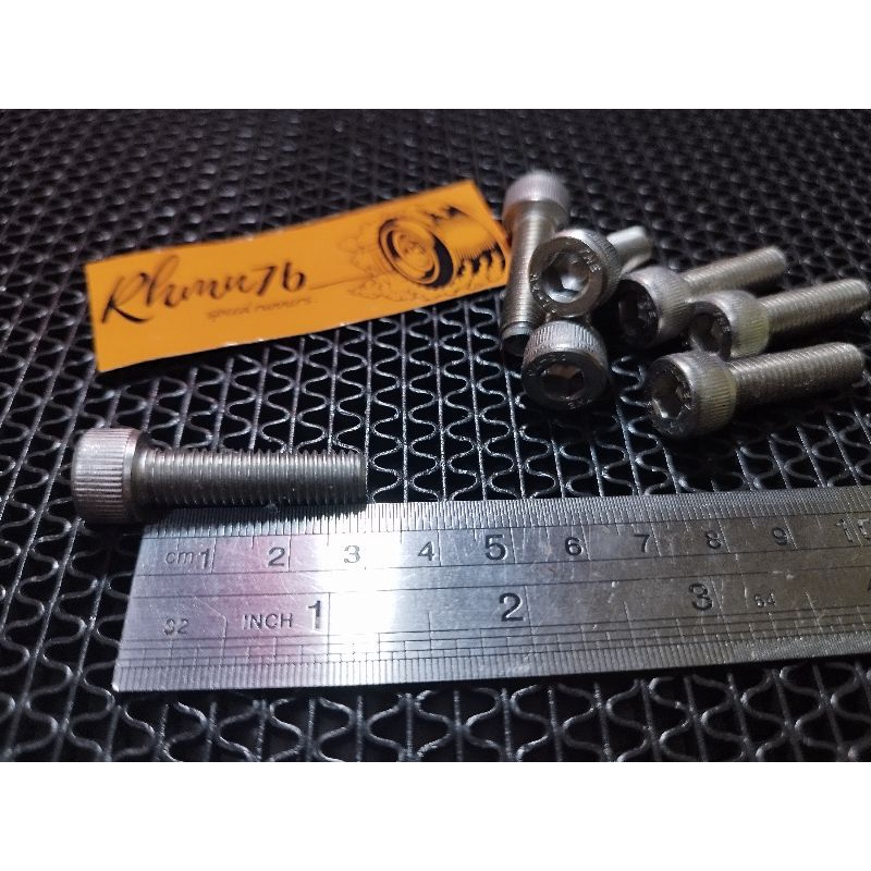 Baut L stainless ukuran 12 panjang 3cm