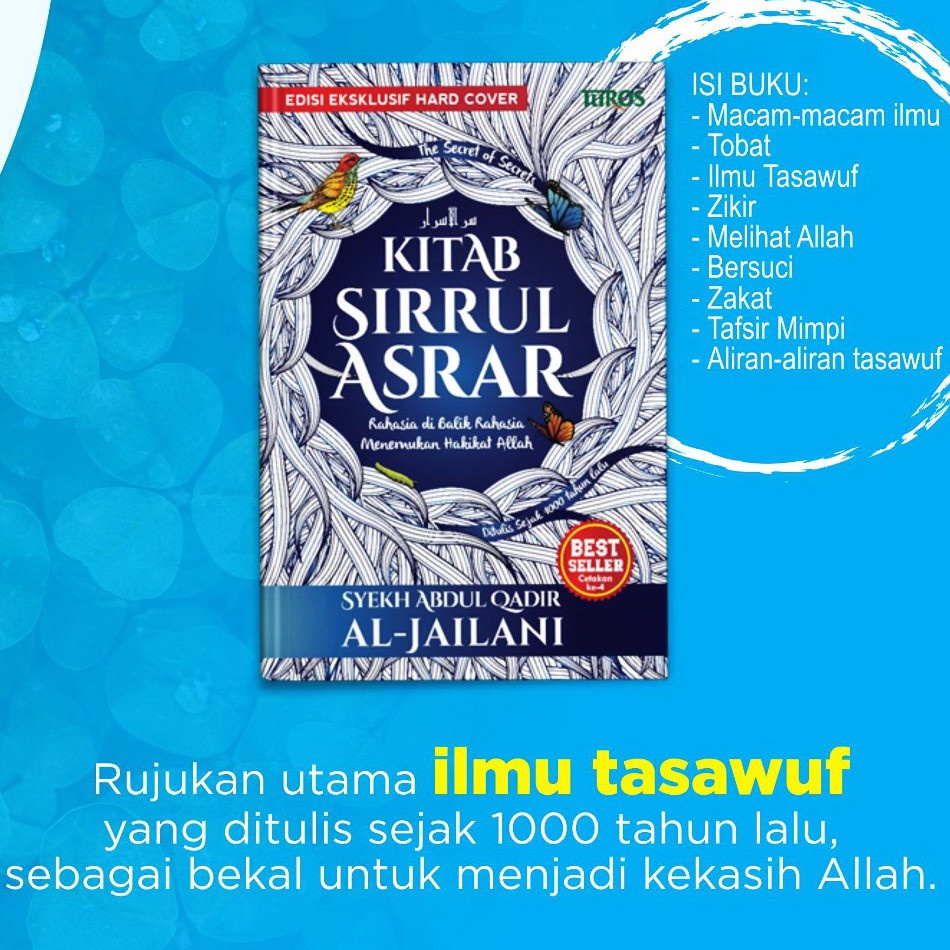 Terjemah KITAB SIRRUL ASROR Buku The Secret of Secret Menemukan Hakikat Allah Syaikh Abdul Qadir Al 