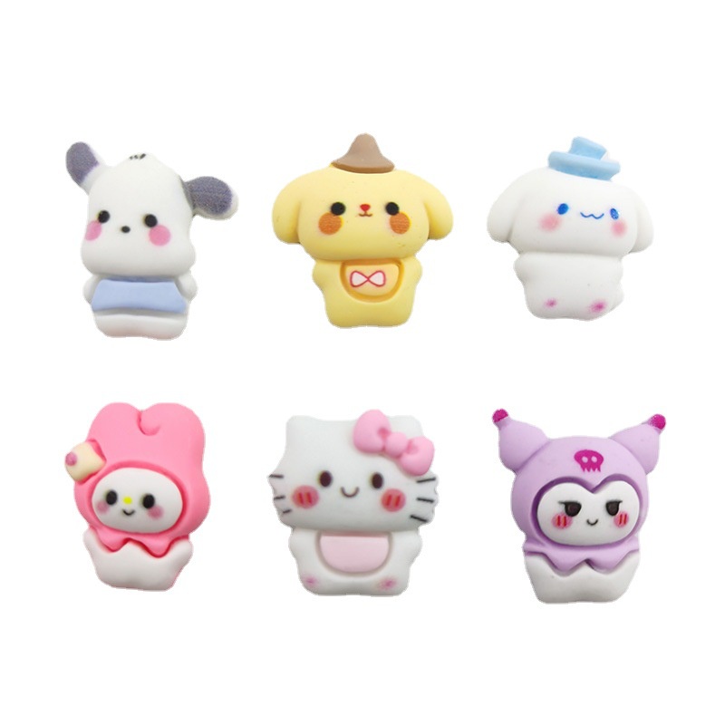 ( 5PCS) SANRIO RESIN CLAY AKSESORIS BROS/ PITA RAMBUT/ RESIN KUROMI CINNAMOROLL/ ME;ODY