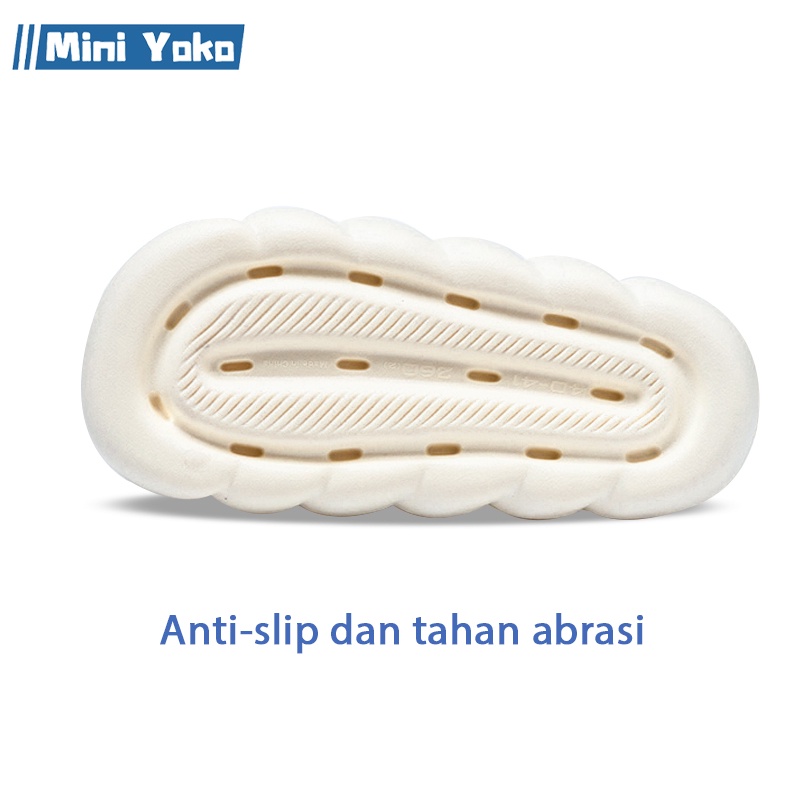 Mini Yoko Sandal jelly wanita import korea terbaru 2022 Sendal rumah murah lucu awan Sandal selop karet anak perempuan Anti Slip Elastic Empuk EVA Sandal kamar mandi