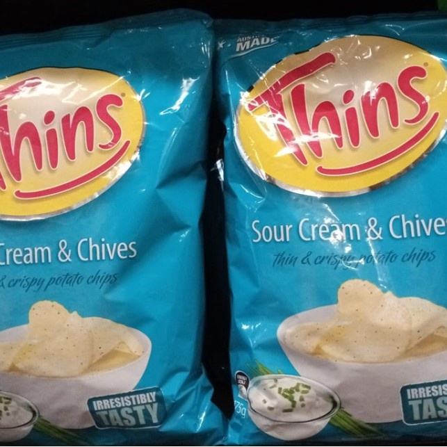 

Thins sour cream & chives 175gr
