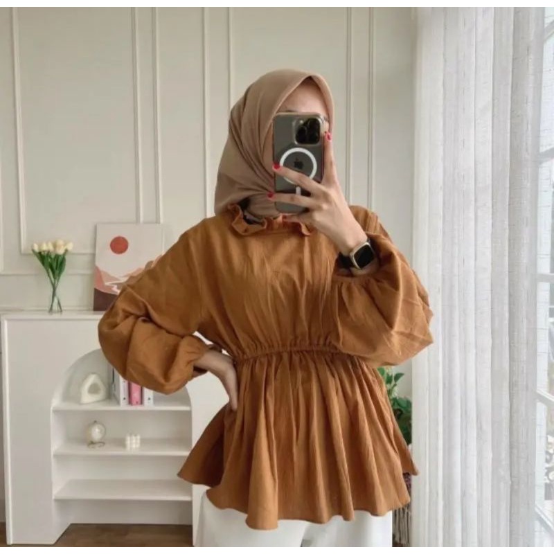 DANIA BLOUSE CRINKLE AIRFLOW / BLOUSE SERUT CRINKLE