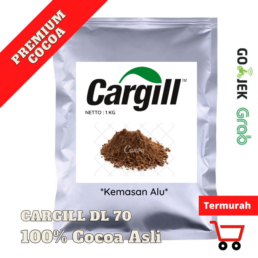 Cocoa Powder 1 kg Cargill Gerkens Pure 100% / Coklat Bubuk Murni 1kg