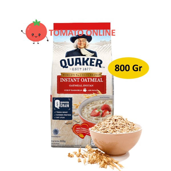 

[BISA COD] Quaker Oats Oat Oatmeal / Instant Merah / 800 gr 800gr gram