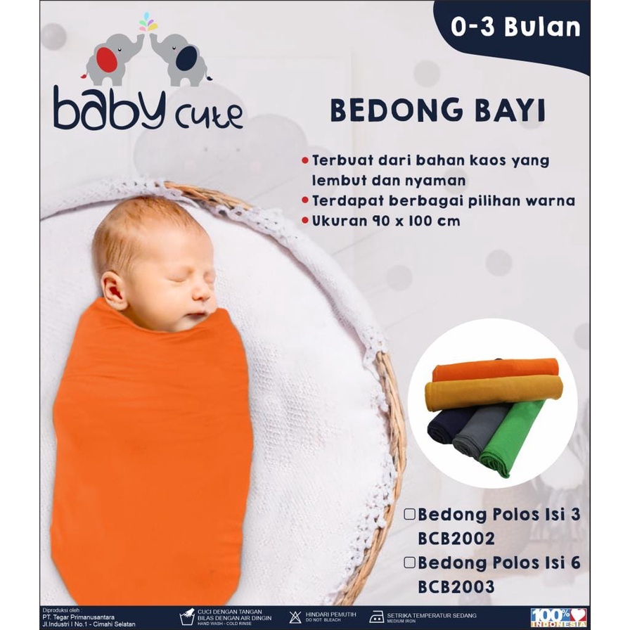 Baby Cute Bedong Polos BCB2003 / BEDONG BAYI POLOS / BEDONG BAYI BAHAN KAOS 90X100 BISA PILIH WARNA