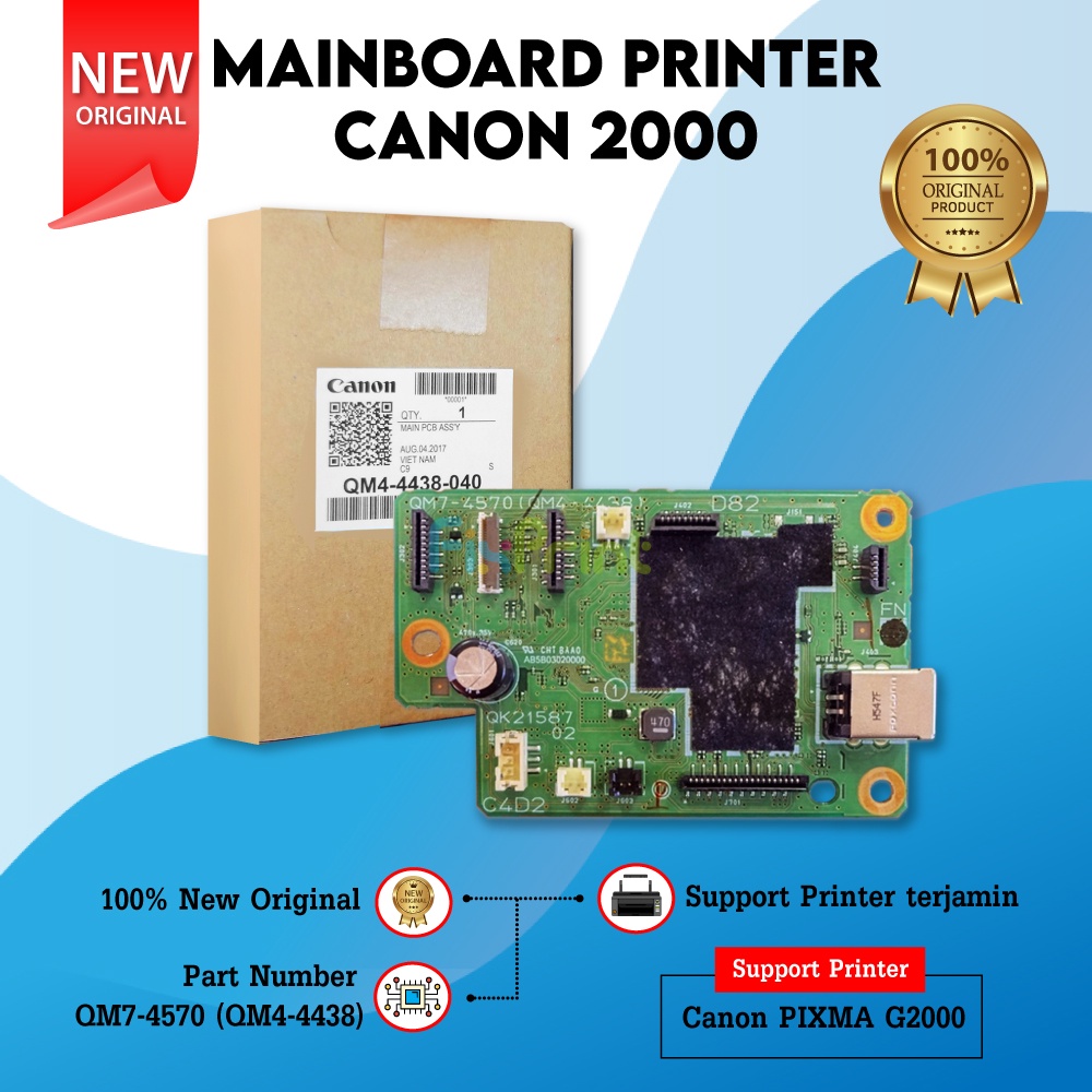 Mainboard Canon G2000 Board Motherboard Printer Pixma G2000 G-2000 New Original