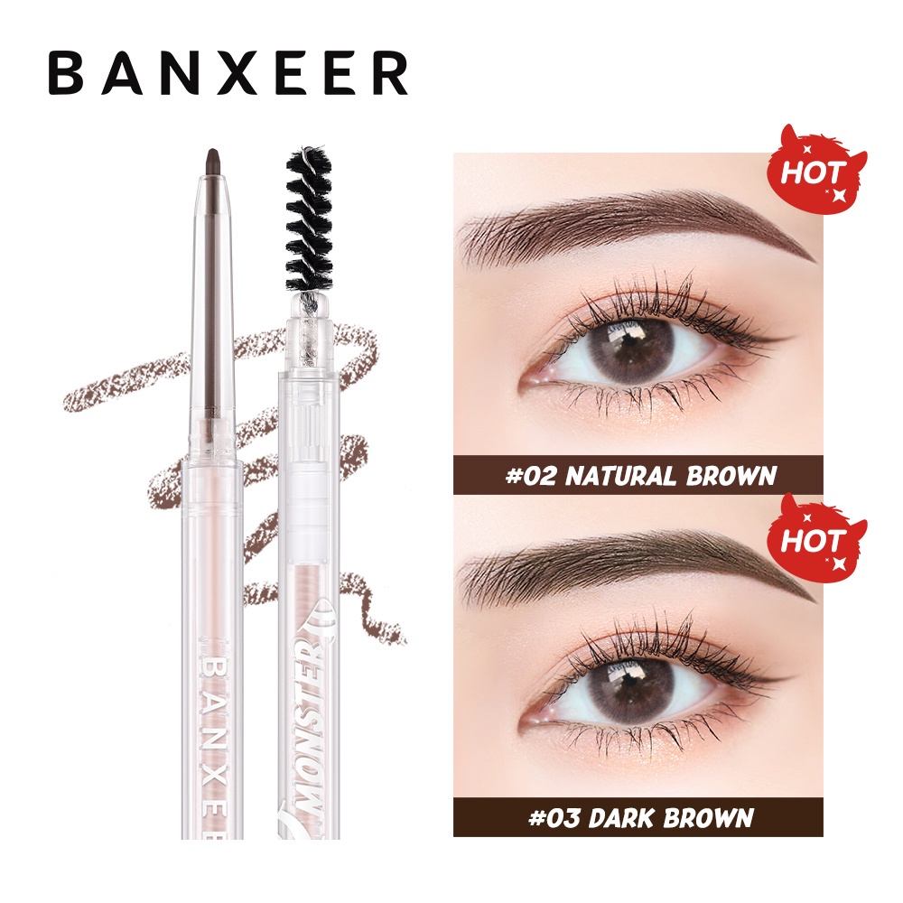 (READY &amp; ORI) Banxeer Ultra-Fine Precise Outline Eyebrow Pencil With Brush Pensil Alis BM13