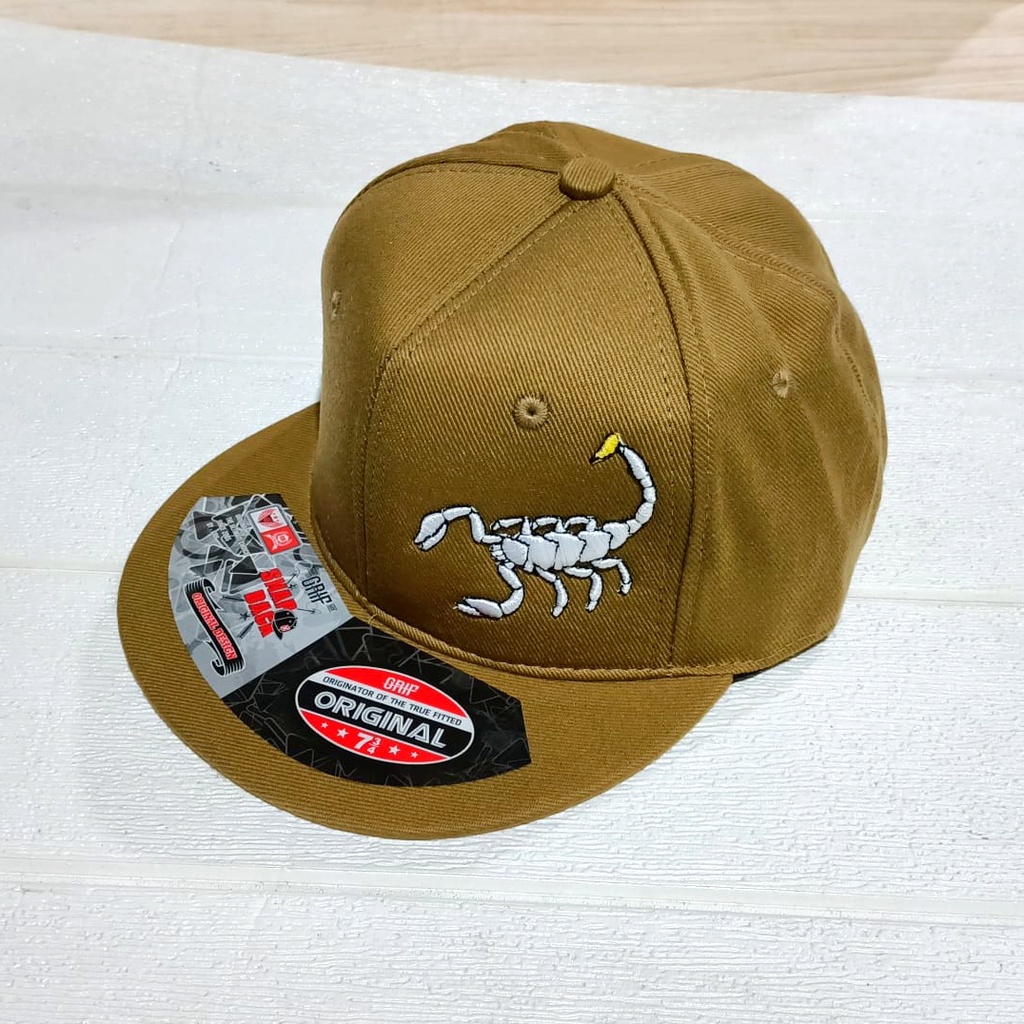 Topi Snapback Bordir Newboys Hats Scopio-krem
