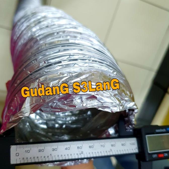 Selang Aluminium Foil 4In Selang Ac Ventilasi Exhaust Ducting Flexible