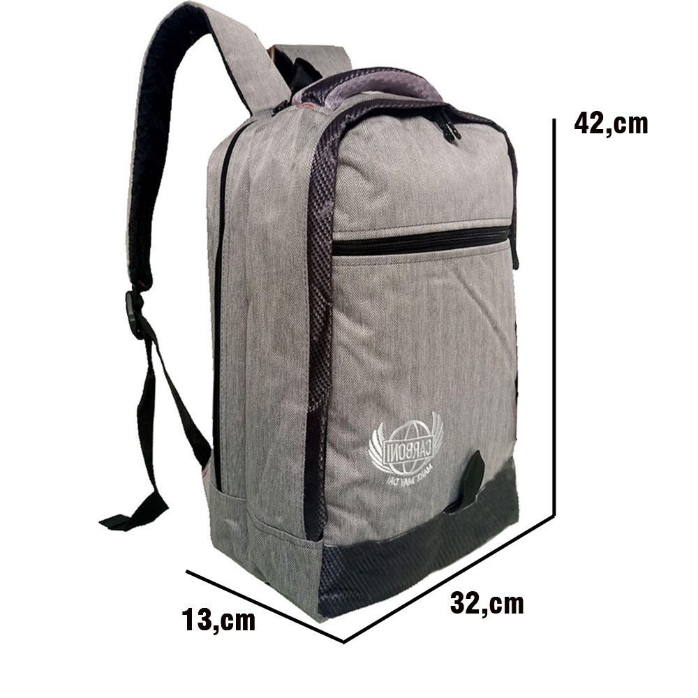 CUCI GUDANG!!! SATU PAKET ISI 2 PIC Carboni Make My Day Original Casual Backpack Tas Laptop Tas Sekolah Sistem RA00010 15 -ABU+TAS PINGGANG+RANCOFER