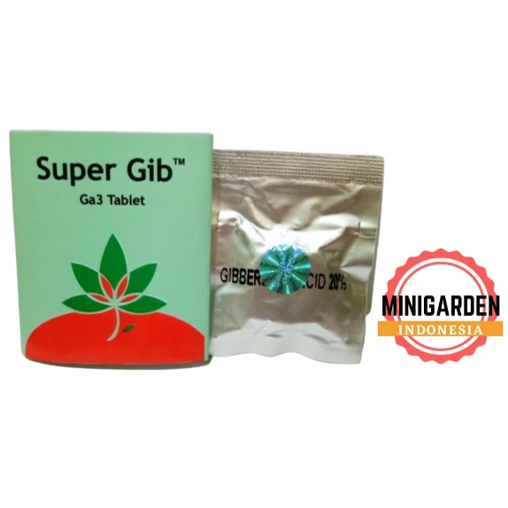 SUPER GIB 5 GRAM zat pengatur tumbuh GA3 tablet zpt gibberellin acid