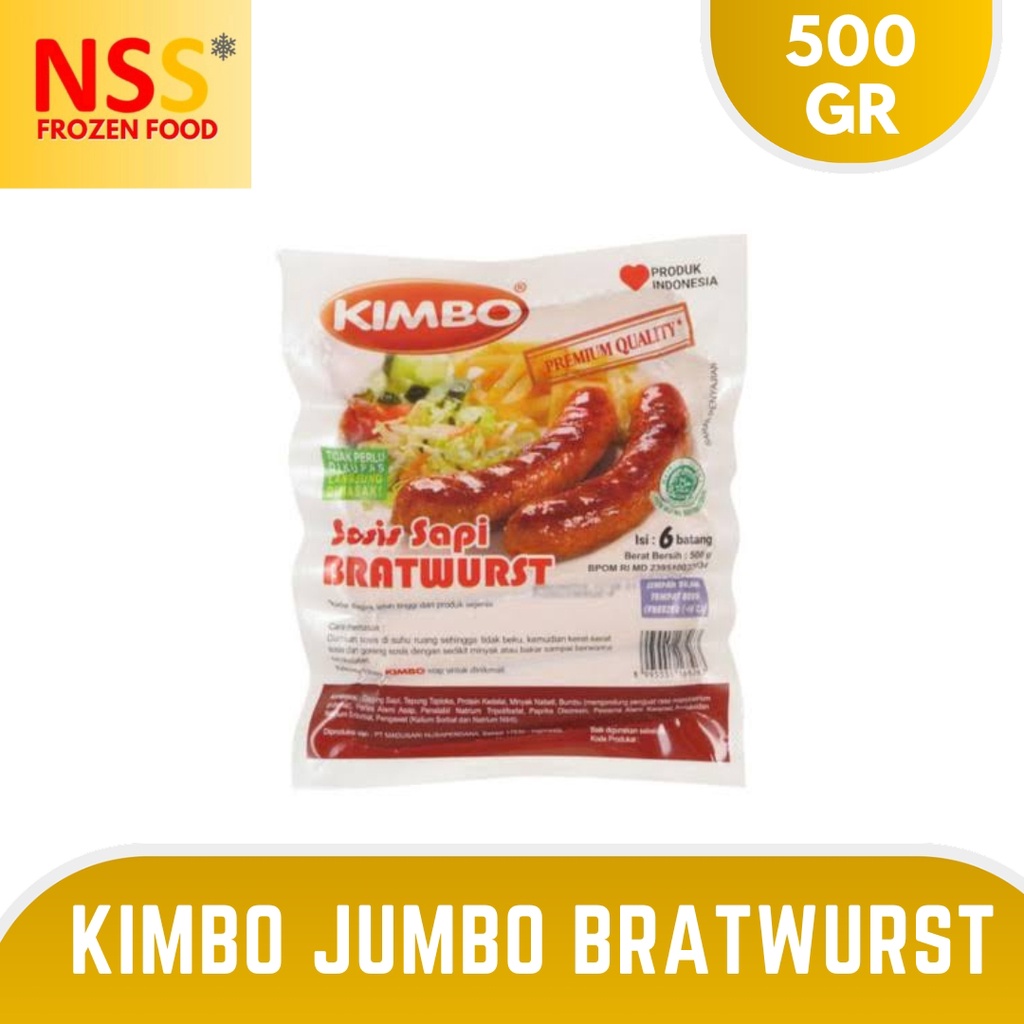 

KIMBO JUMBO BRATWURST 6+1 PCS X 18