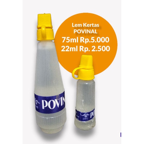 

Lem kertas Povinal murah