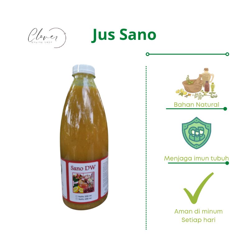 (600ml) JUS GARLIC/ JUS SANO penguat imun~ jus diabetes~jus kolesterol~jus jantung~jus asam urat ~Ju