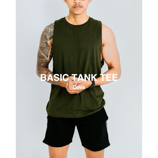 Tank Top Pria / Basic Tank Tee