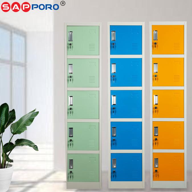 

BEST SELLER SAPPORO KOLN 5 - LOKER BESI 5 PINTU | STEEL LOCKER 5 DOORS PENGIRIMAN CEPAT