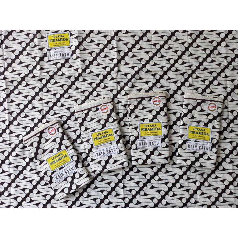 Kain Panjang Putih Corak Parang Batik Pekalongan Jarik