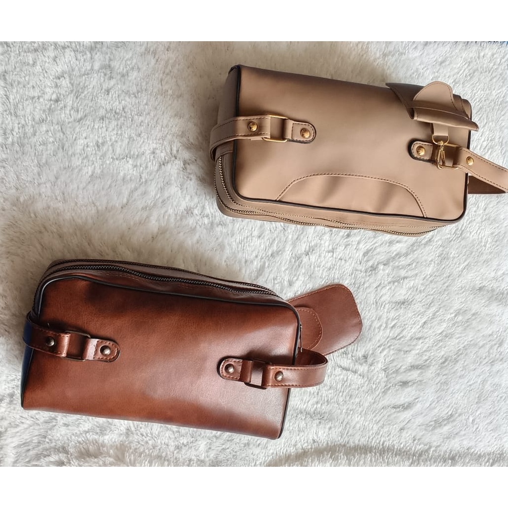 Tas Hand Bags Wiliam Pouch Praktis Elegan Bisa Buat Cowok Dan Cewek