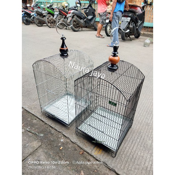 KANDANG SANGKAR KOTAK BESI LIPAT GANTUNG