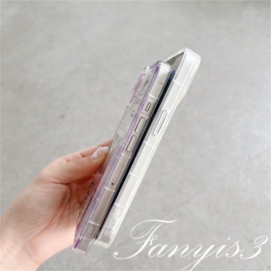 Compatible For IPhone 14 13 12 11 Pro Max X XR Xs Max 8 7 Plus SE 2020 Kompatibel Untuk Fashion Air ticket Card Holder Phone Case Clear TPU Lembut Cover Pelindung