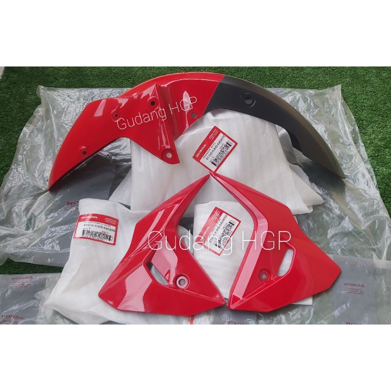 Fender Fr With Cover L & R Fender Fr Set Wine Red Spakbor Depan Lengkap Dengan Sayap Spakbor Honda B