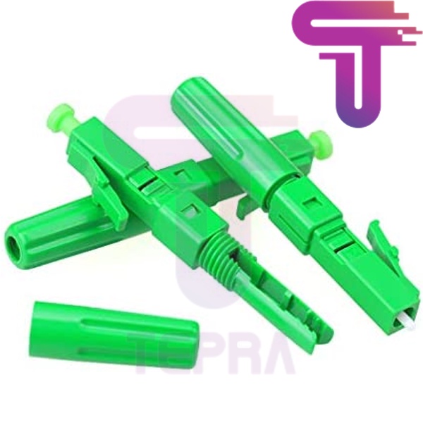 Fiber Optic LC APC Fast Connector | FTTH Fast konektor LC APC Hijau