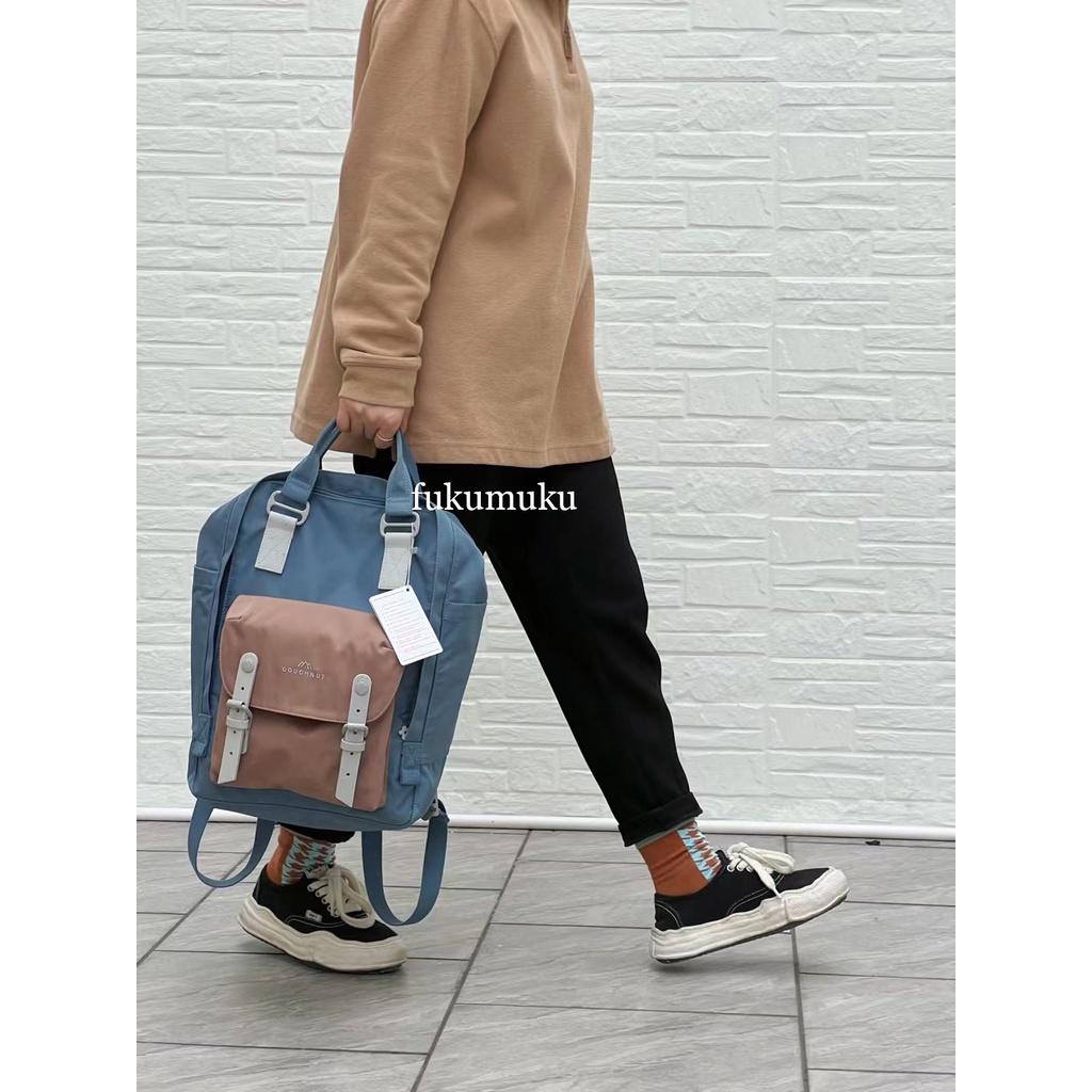 Backpack DOUGHNUT Monet Series LARGE Size  / Tas Ransel Laptop Wanita Import